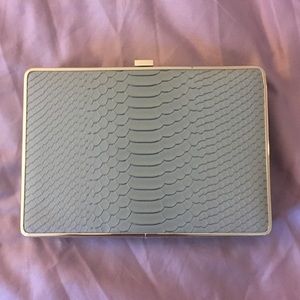 gold and grey clutch / shoulder bag